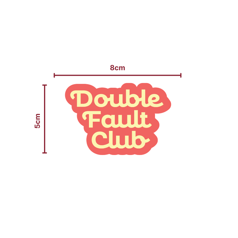 Double Fault Club Sticker