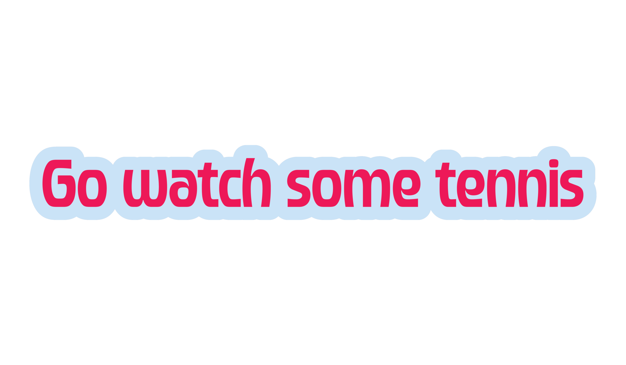 Go Watch Some Tennis Sticker - Afbeelding 1