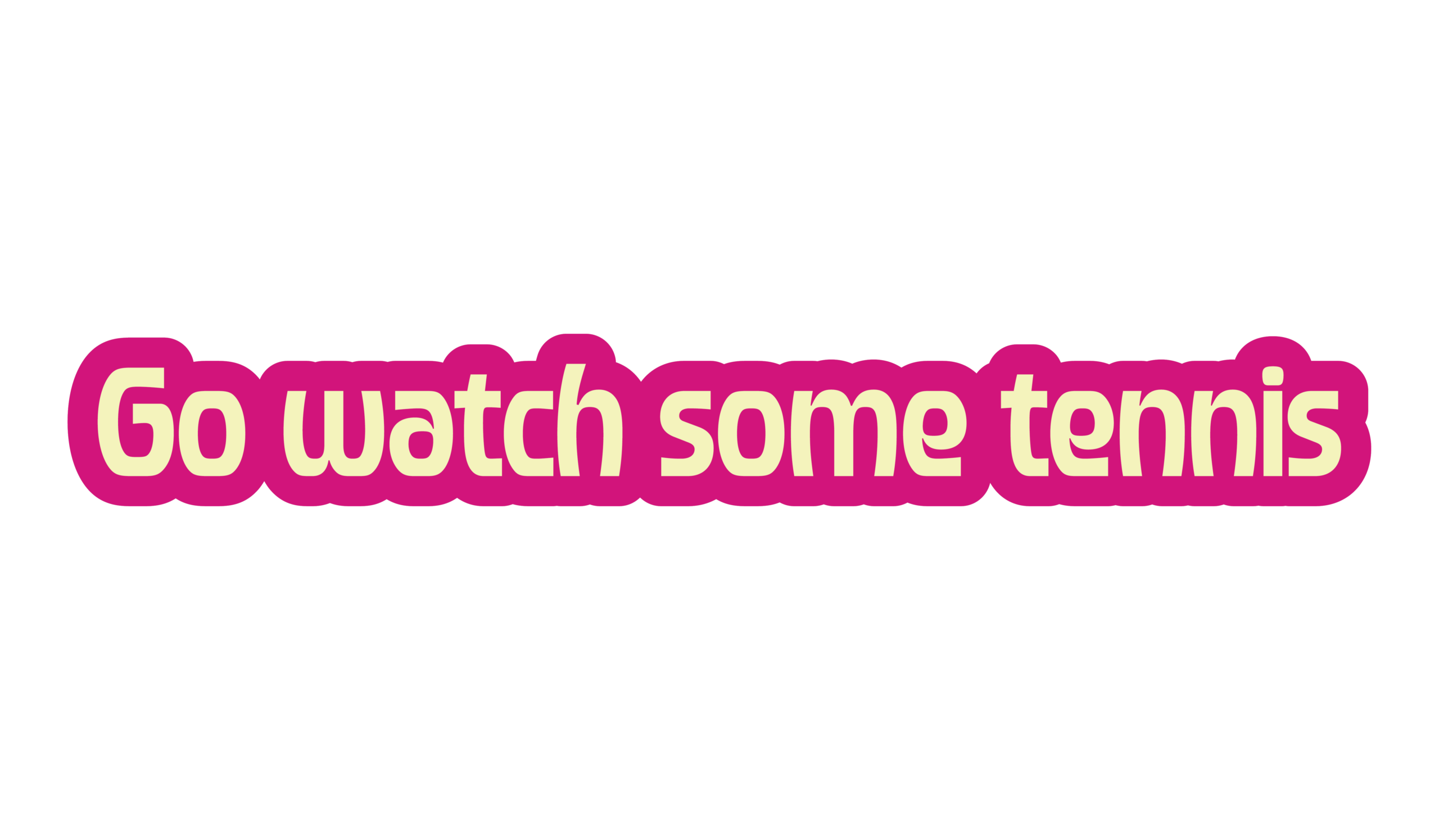 Go Watch Some Tennis Sticker - Afbeelding 2