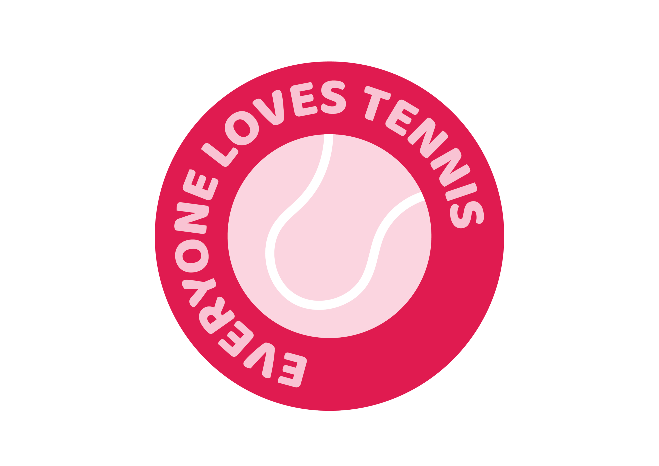 Everyone Loves Tennis Sticker - Afbeelding 4